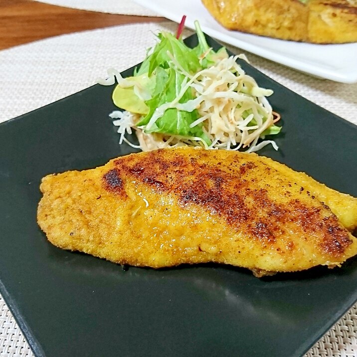 普段の味にプラス☆スズキのカレー風味ムニエル